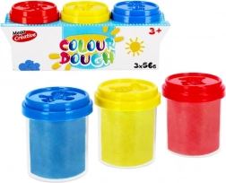 ensemble de pâtes à modeler colorées