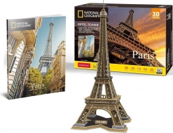 Puzzle 3D CUBICFUN National Geographic Tour Eiffel 80 pièces