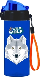 Gourde OXY CLICK 500 ml avec motif loup