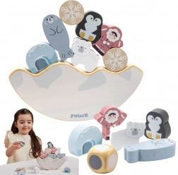 Jeu d’équilibre en bois PolarB Animaux de l’Arctique