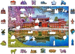 Puzzle en bois WOODEN CITY temple BYODO‑IN, Kyoto – 505 pièces