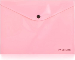 pochette à bouton-pression A5 PASTELINI rose
