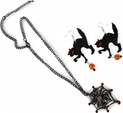Parure de bijoux Halloween pour adultes