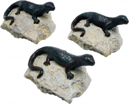 Décoration lézard - ensemble de 3 pcs