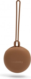 Boîte en silicone pour tétine New Baby marron