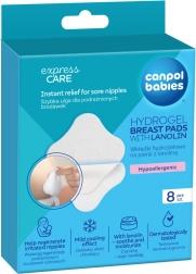 Coussinets mammaires hydrogel cicatrisants au lanoline CANPOL babies, 8 pcs