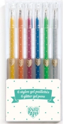 Stylos gel pailletés Djeco