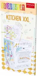 Coloriage spatial XXL Cuisine pour enfants
