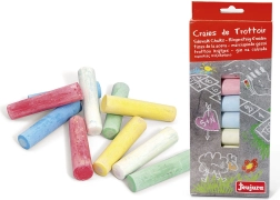 Grosses craies de couleur 10 pcs JEUJURA