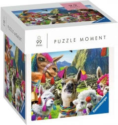 Ravensburger Puzzle Moment – lama, 99 pièces
