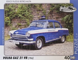 Puzzle Rétro Voitures Volha GAZ 21 VB 40 pièces