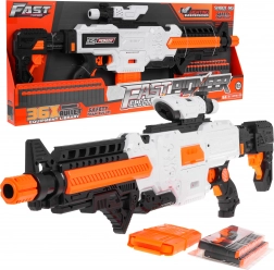Blaster en mousse Fast Pioneer pour enfants 8+ avec viseur, chargeur et 36 projectiles