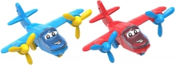 avion en plastique pour enfants avec cockpit ouvrant, 28 × 24 cm, 2 couleurs