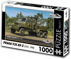 Puzzle Retro-voitures TRUCK n° 7 PRAGA V3S AV-3 1000 pièces