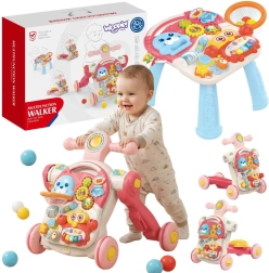 WOOPIE Baby trotteur éducatif, porteur, trottinette et table d’activités 4 en 1