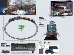 Ensemble de train avec 48 éléments fumée, lumière, son