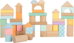 Blocs en bois pastels 50 pcs small foot