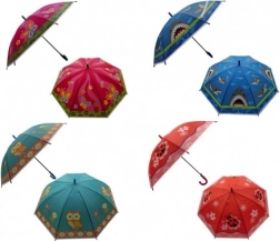 Parapluie enfant à ouverture automatique 66 cm – assortiment de couleurs et de motifs