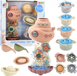 Jouets de bain Sous-marin Gobelets à ventouses 9 pcs