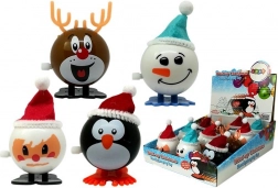 Set de jouets de Noël à remontoir – pingouin, renne, bonhomme de neige et Père Noël, 12 pièces