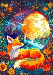 Puzzle Renard de Lune 1000 pièces