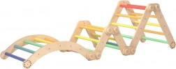 BusyKids grande structure d’escalade pliable arc-en-ciel