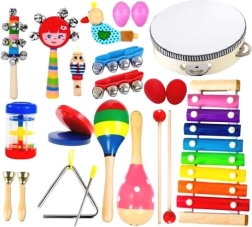 Ensemble d’instruments de musique en bois pour enfants