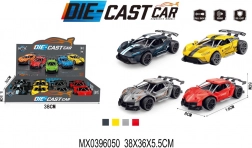 Modèle métallique de voiture de course avec fonction à rétrofriction