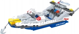 Jeu de construction BLOXO bateau de police 195 pièces