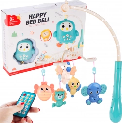 Mobile avec petite chouette et animaux avec télécommande