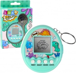 Porte-clés Tamagotchi Pet Egg – jeu électronique pour enfants, turquoise
