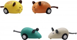 Petit animal en bois à roulettes