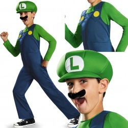 Costume Luigi du jeu Super Mario pour garçon 137–149 cm (10–12 ans)
