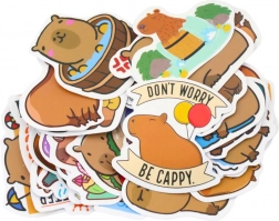 Lot d’autocollants Capybara Divers Motifs Mat 50 pcs