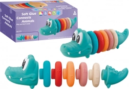 Pyramide éducative souple crocodile pour bébés