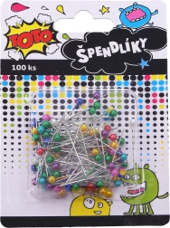 Épingles à tête colorée 100 pcs