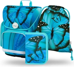Ensemble scolaire BAAGL ERGO Papillon : cartable, trousse, sac