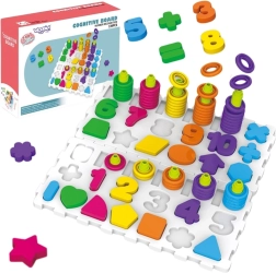 Puzzle éducatif Montessori pour entraîner le cerveau avec lettres et chiffres Woopie, 139 pièces