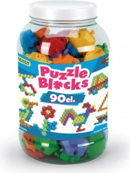 Jeu de construction puzzle dans une grande boîte, 90 pièces