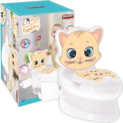 Pot de nuit interactif chat avec couvercle PILSAN