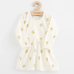 Robe pour bébé en coton biologique à manches longues NEW BABY Olives
