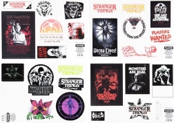 autocollants lumineux Stranger Things – lot de 14 pièces