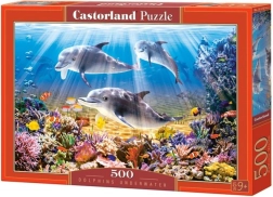Puzzle 500 pièces Dolphins Underwater