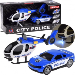 Set de jeu Police : Voiture et Hélicoptère