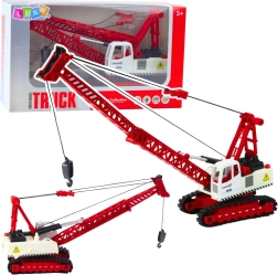 Grue sur chenilles avec flèche treillis, lumières et sons, cabine en métal