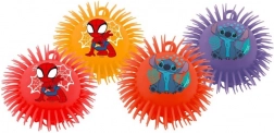 Balle en caoutchouc duveteuse SPIDEY et STITCH 17 cm