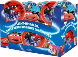 Balle lumineuse 10 cm – DISNEY PIXAR CARS 3 et MARVEL SPIDER‑MAN