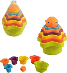 Pyramide colorée pour enfants 14x12x12 cm