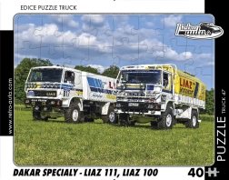RETRO-AUTA puzzle CAMION Dakar spécial LIAZ 111 et LIAZ 100 – 40 pièces