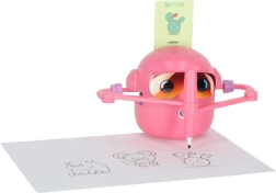 Robot dessinateur interactif pour enfants – jouet éducatif avec cartes, rose